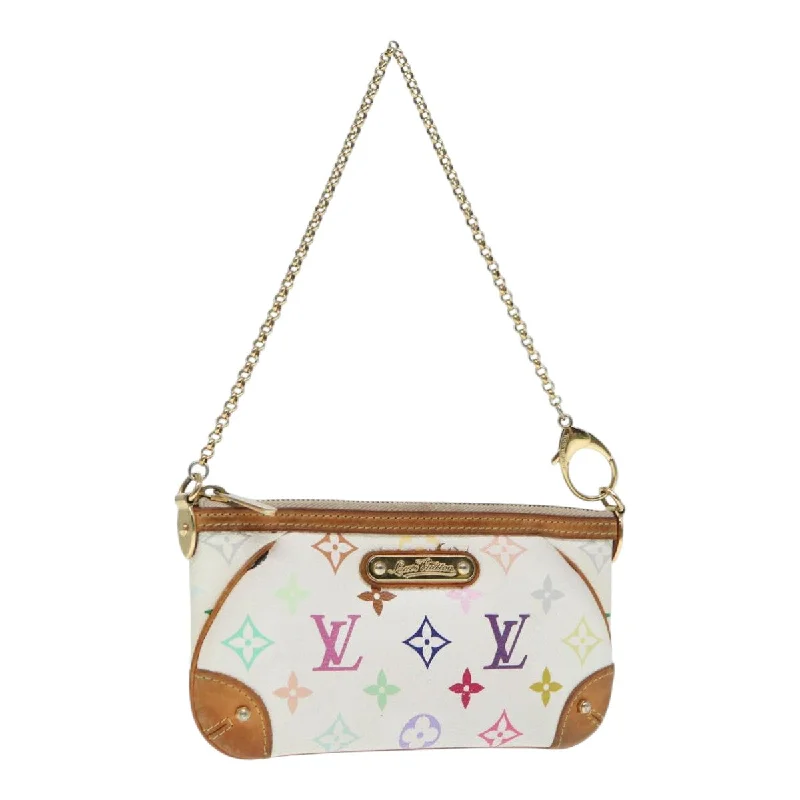 Louis Vuitton bags for photo shootsLOUIS VUITTON Multicolor Pochette Mira MM Pouch White M60096 LV Auth 87357