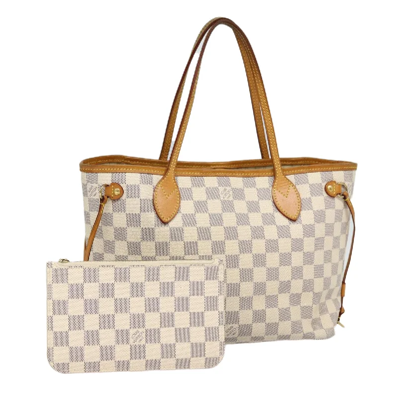 Louis Vuitton bags for bohemian aestheticsLOUIS VUITTON Damier Azur Neverfull PM Tote Bag N41362 LV Auth 87565