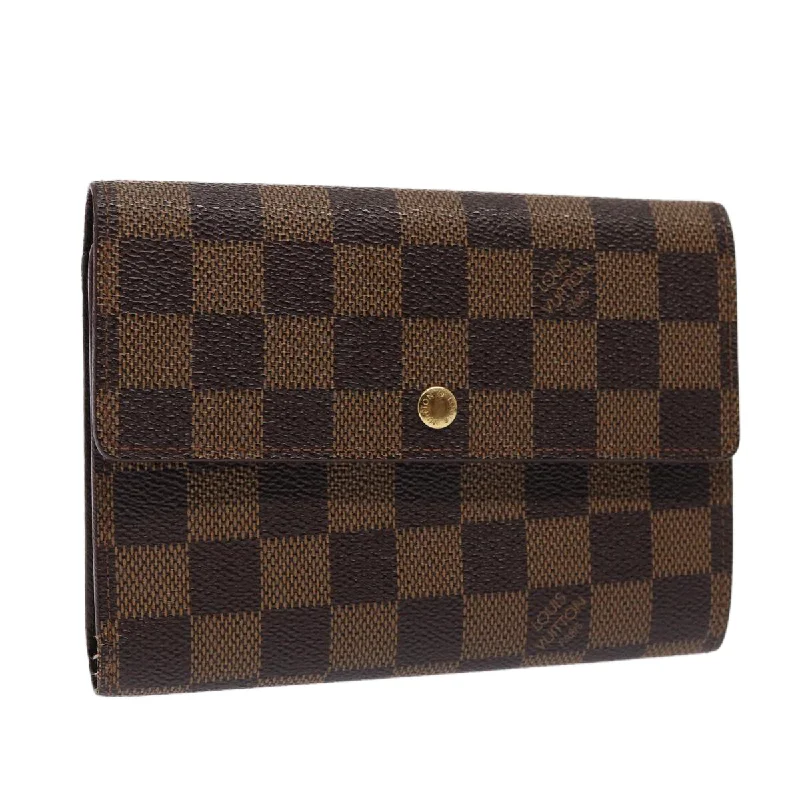 Louis Vuitton bags suitable for business executivesLOUIS VUITTON Damier Ebene Porte Tresor Etui Papie Wallet N61202 LV Auth 78108