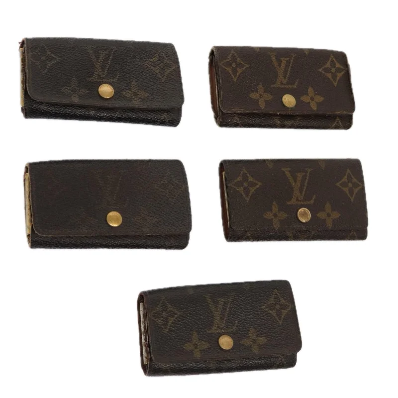 Louis Vuitton bags for yoga practitionersLOUIS VUITTON Monogram Key Case 5Set LV Auth 85753