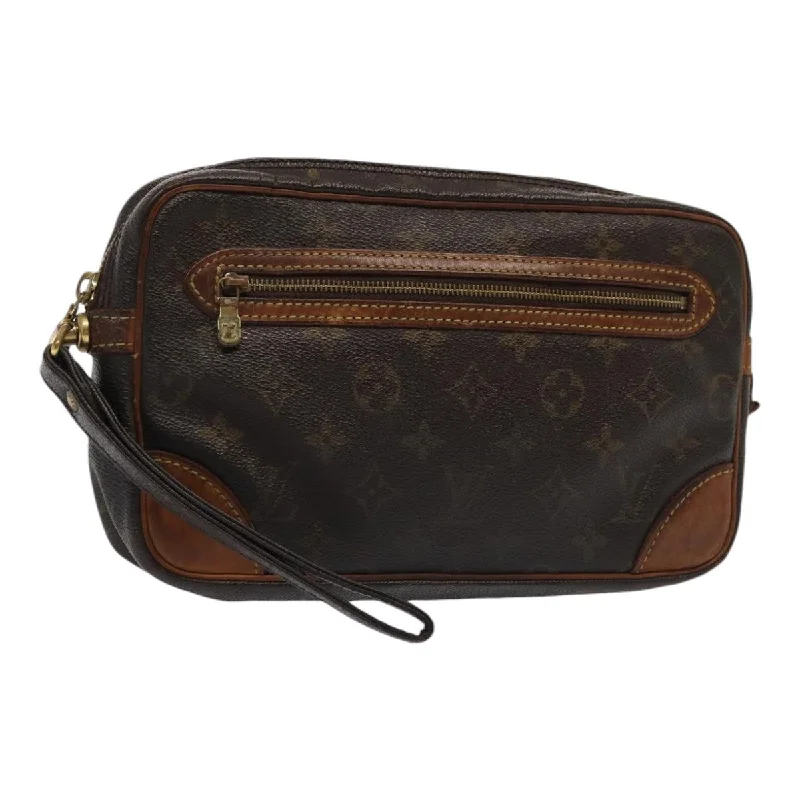 Louis Vuitton bags for stay - at - home momsLOUIS VUITTON Monogram Marly Dragonne GM Clutch Bag M51825 LV Auth 86782