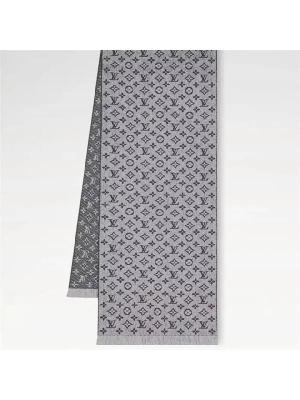 Louis Vuitton bags in classic brown colorLouis Vuitton Monogram Classic Scarf Light Gray M70932