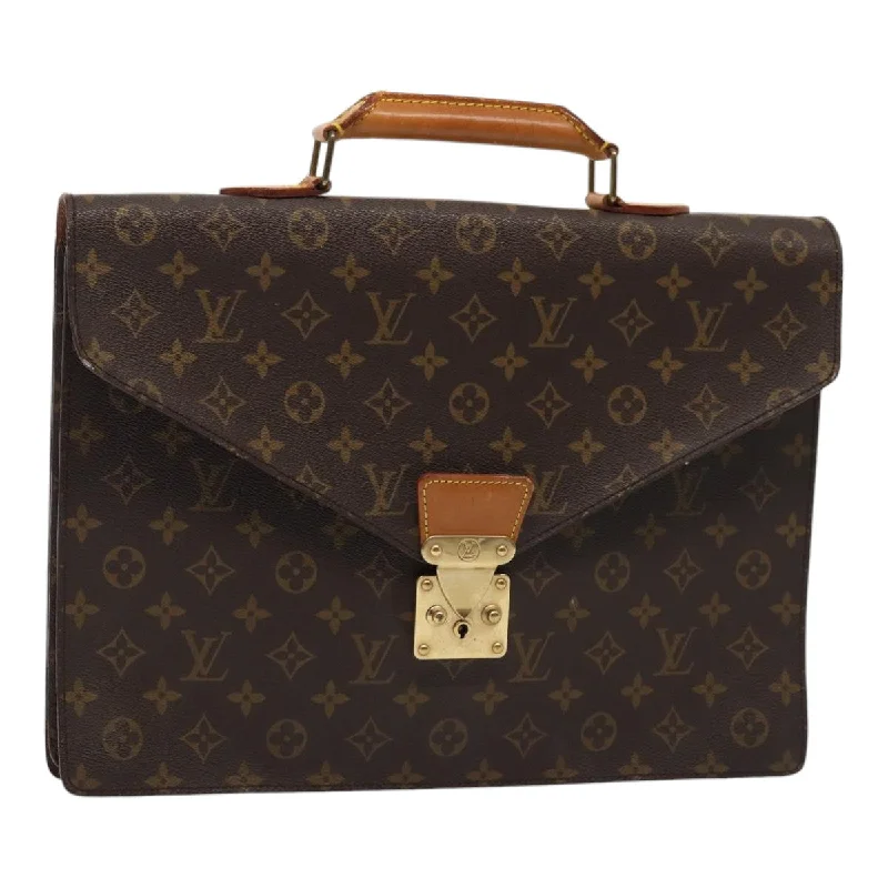 Louis Vuitton bags for architectsLOUIS VUITTON Monogram Serviette Conseiller Briefcase M53331 LV Auth 87132