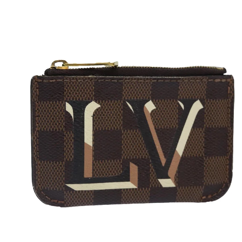 Louis Vuitton bags for twinsLOUIS VUITTON Damier Ebene Belmont NV Pouch LV Auth bs16821