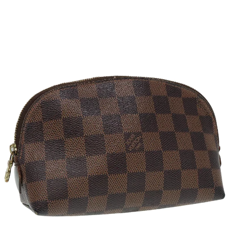 Louis Vuitton bags for holiday celebrationsLOUIS VUITTON Damier Ebene Pochette Cosmetic PM Pouch N47516 LV Auth 87683