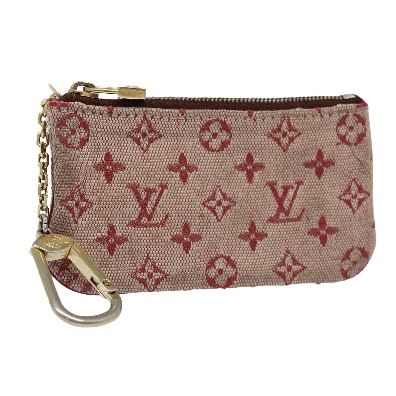 Louis Vuitton bags for summer vacationsLOUIS VUITTON Monogram Mini Pochette Cles Coin Purse Red M92238 LV Auth 87723