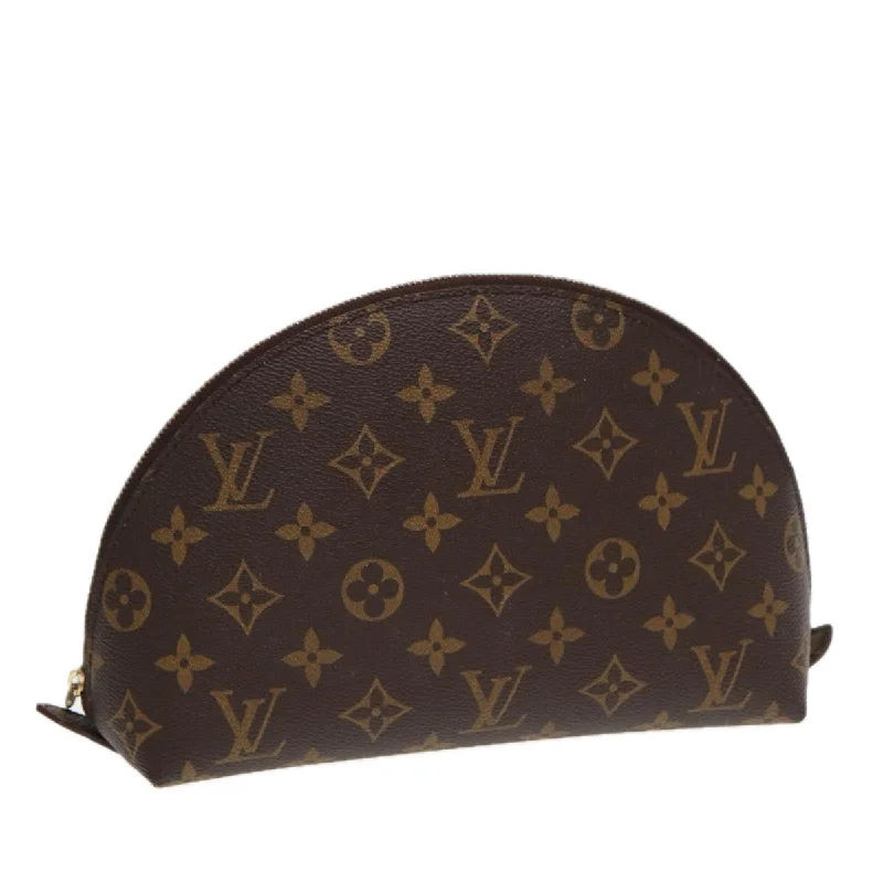 Louis Vuitton bags for art gallery openingsLOUIS VUITTON Monogram Trousse Demi Ronde Cosmetic Pouch M47520 LV Auth 87600