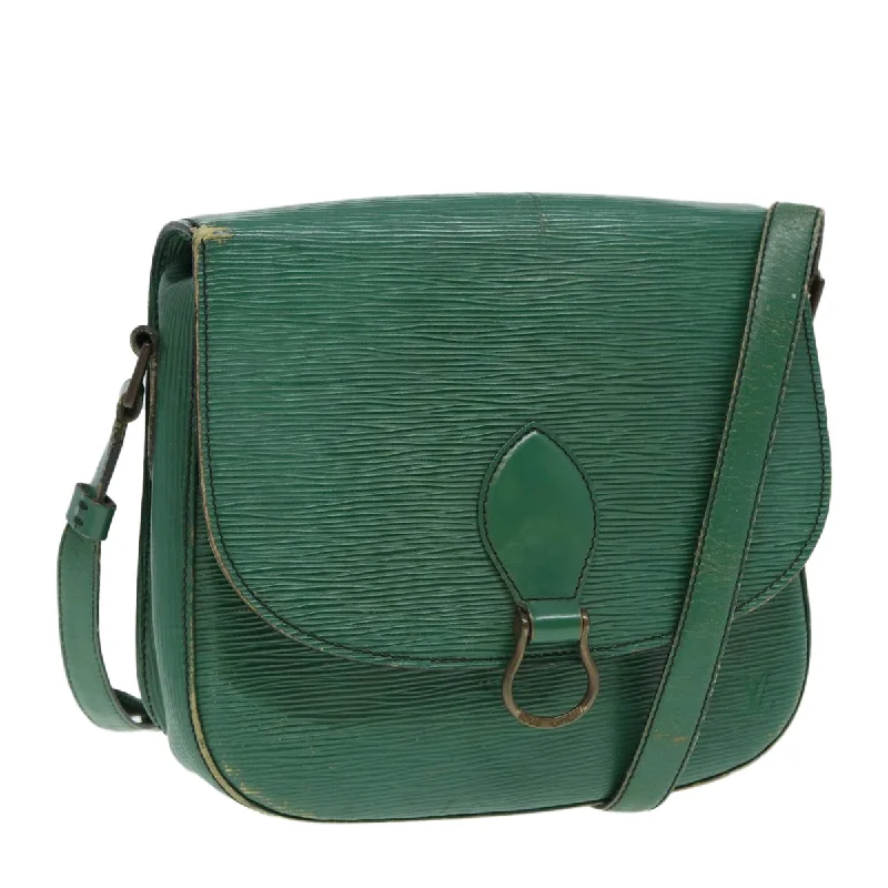 Louis Vuitton bags for makeup artistsLOUIS VUITTON Epi Saint Cloud GM Shoulder Bag Green M52194 LV Auth 84577