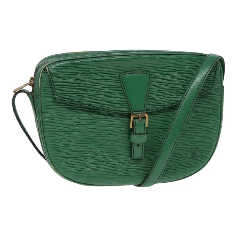 Louis Vuitton bags with adjustable shoulder strapsLOUIS VUITTON Epi Jeune Fille MM Shoulder Bag Green M52154 LV Auth 86819