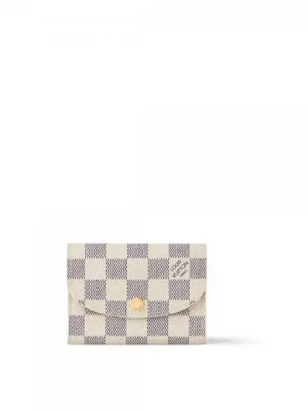 Louis Vuitton bags made of high - quality materialsLouis Vuitton Rosalie Coin Purse Damier Azure Rose Ballerine Pink